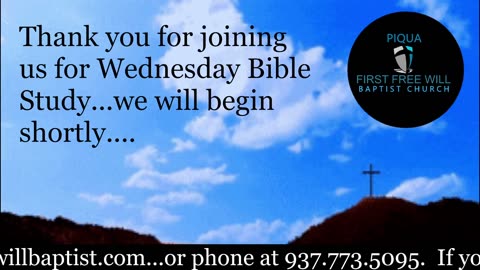 Wednesday Night Bible Study for April 30, 2025.