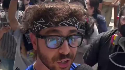 ICE protester says that Californians can defeat the National Guard in a war.. 👀