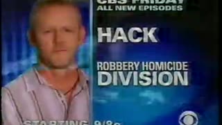 October 21, 2002 - CBS Promos for Letterman & 'Hack'