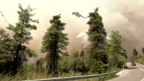 Greece wildfires 'like a horror movie,' evacuee says