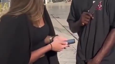 French girl is harassed by an immigrant who begs her for a date!