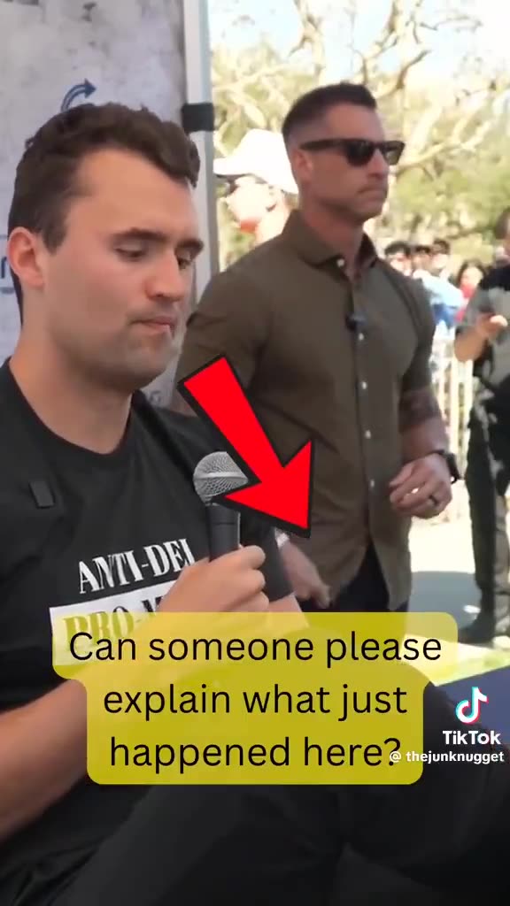 Charlie Kirk bodyguard is receiving a handout from the police, a small package