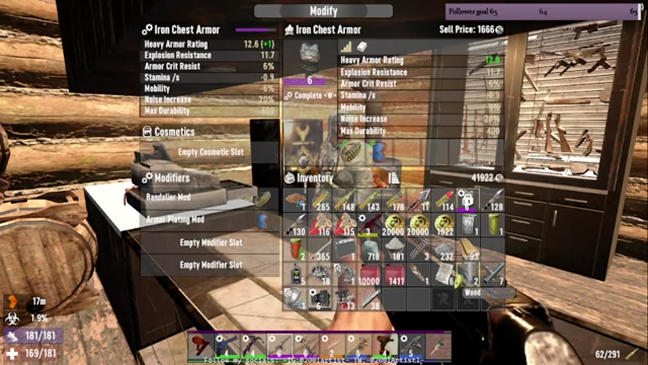 7 Days to die (part 29) working on the range, bloodmoon again, an more materials and xp