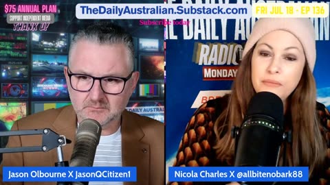 #TheDailyAustralian 136 w/ Nicola Charles & Jason Olbourne