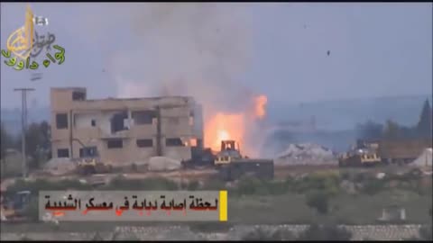 Syrian War Youth Military Camp, Idlib, TANK VS TANK Battle 2013.05.21