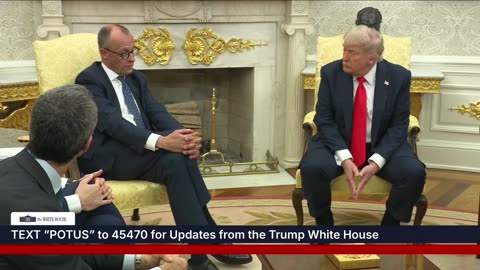 President Trump Participates in a Bilateral Meeting with the Chancellor of Germany