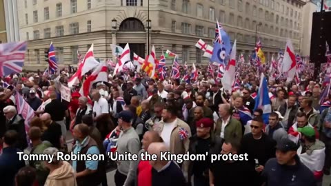 💥Tommy Robinson Leads Fiery Tribute To Kirk | Thousands Join 'Unite The Kingdom' Rally