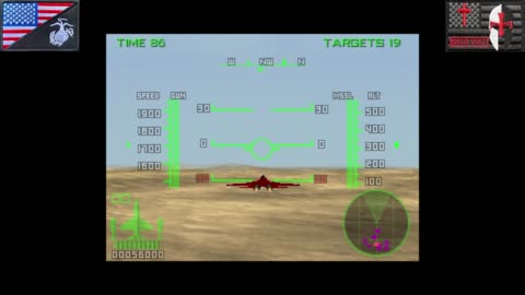 AeroFighters Assault [Practice Mode - VS Boss] (N64 - 1997) [NA Version of "エアロ・ファイターズ・アサルト"]