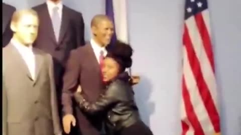 Black woman slaps every president in the face except for Obama.