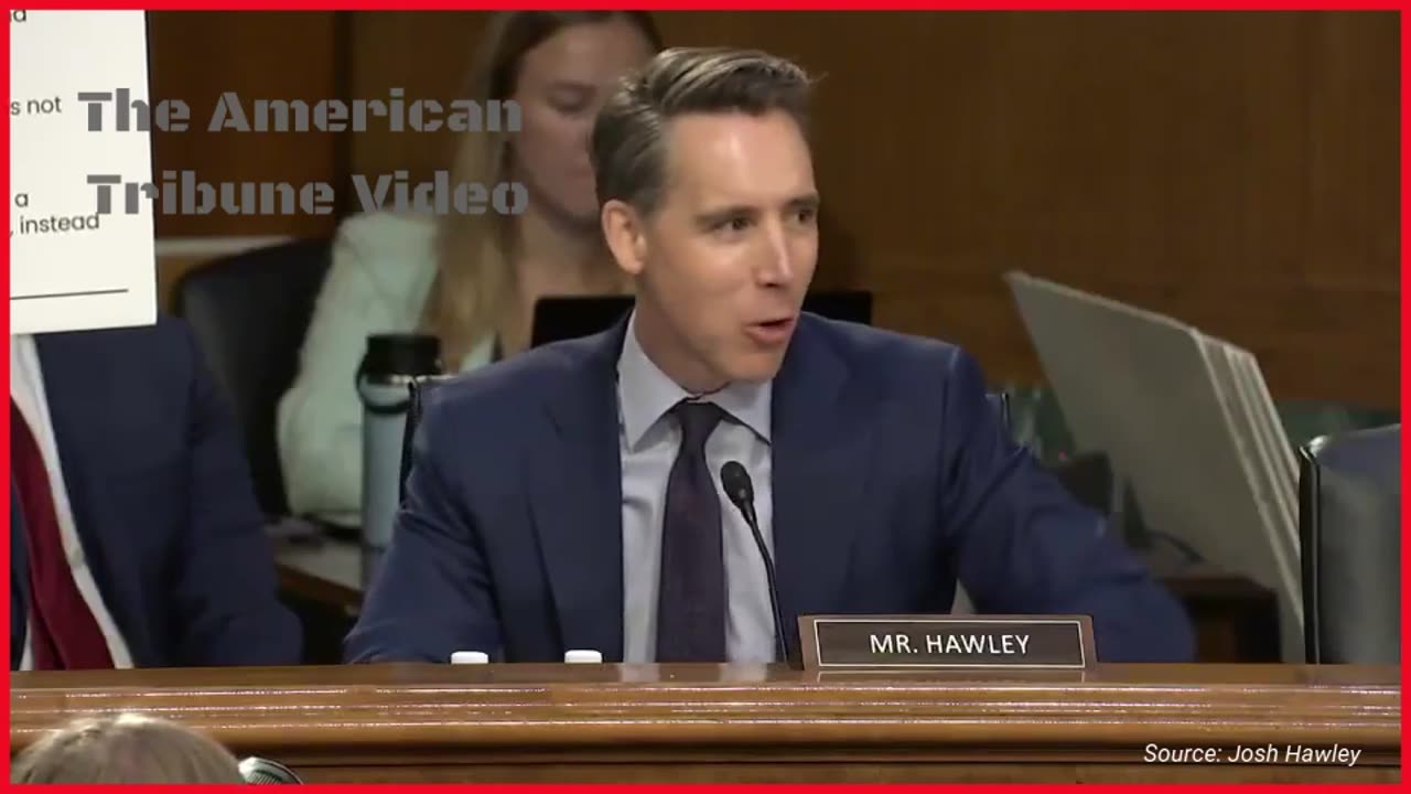 WATCH: Sen. Hawley Reveals Info So Dangerous to Dems They Rush Out of the Hearing