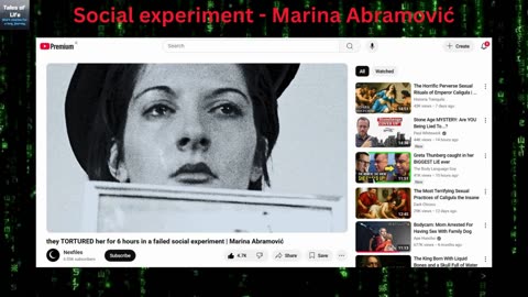 Social experiment - Marina Abramović
