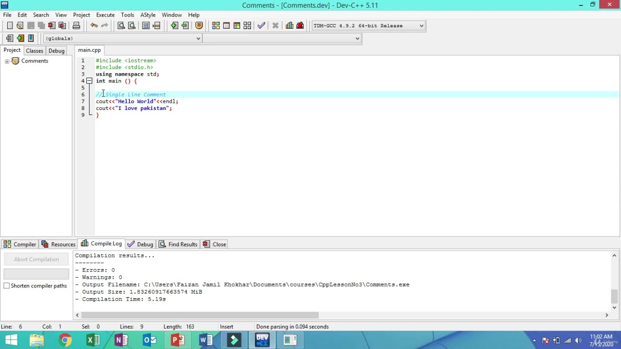 Become a C++ Expert-04 Comments in C