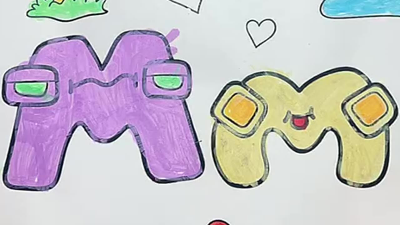 coloring M