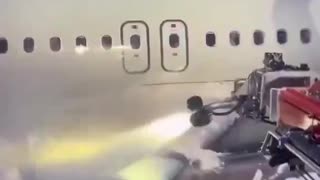 De-icing an aircraft before take off! It’s an oddly satisfying process to watch
