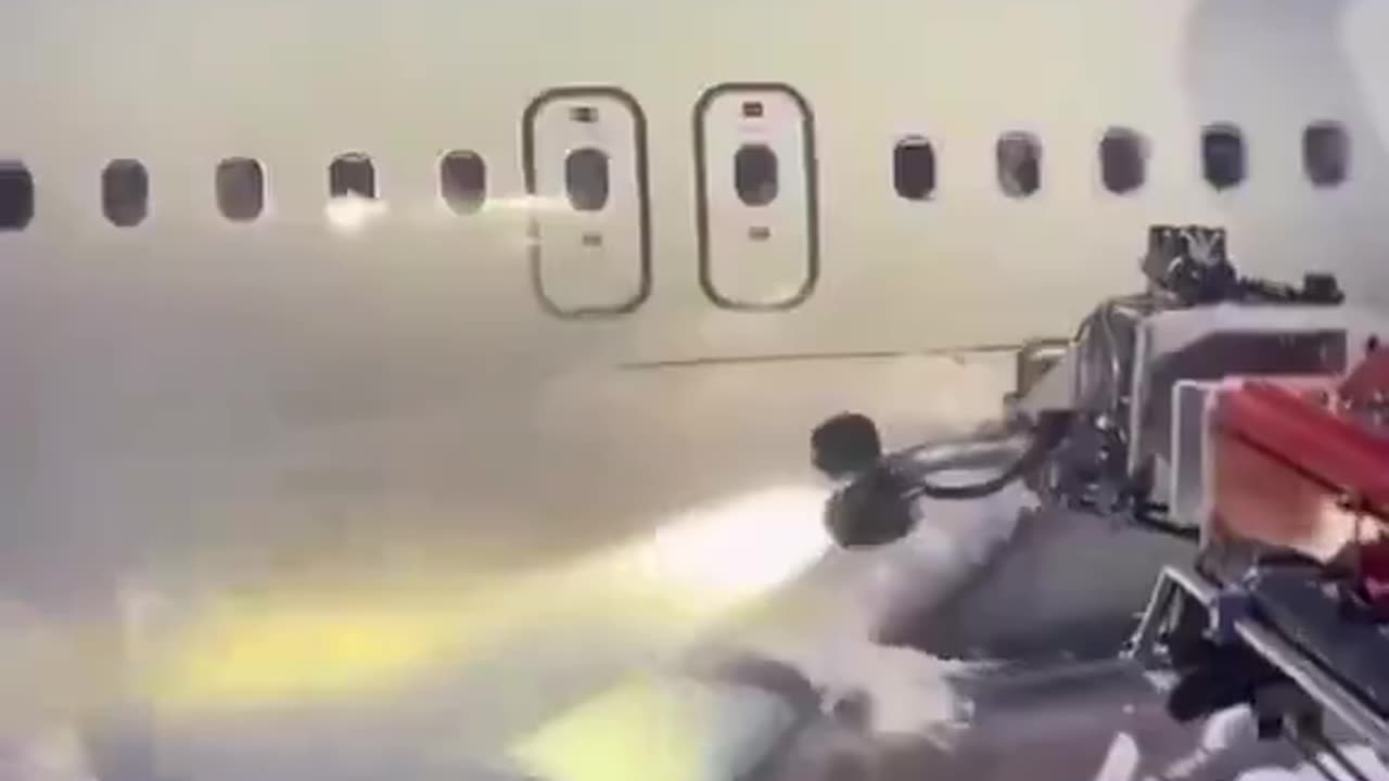De-icing an aircraft before take off! It’s an oddly satisfying process to watch