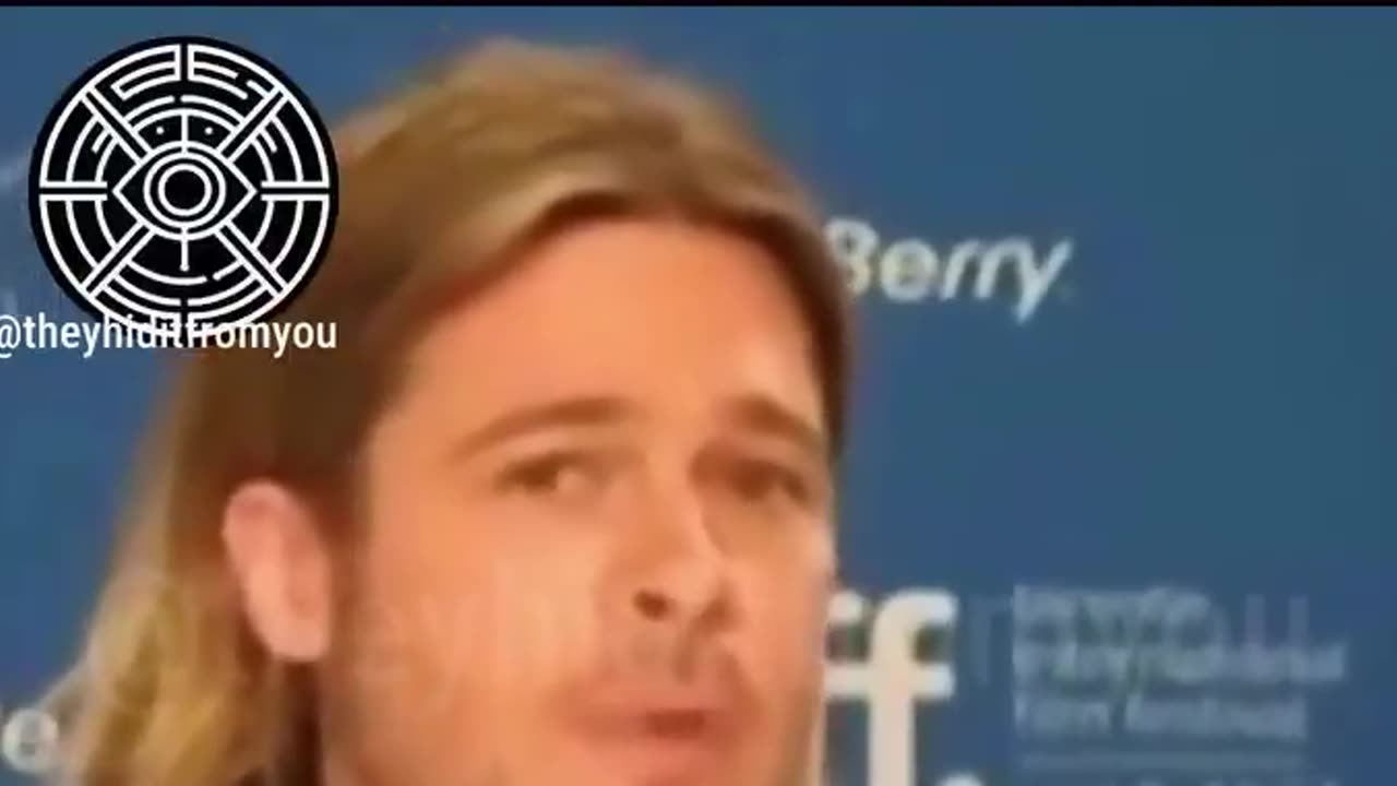 Brad Pitt announcing his allegiance to satanism…