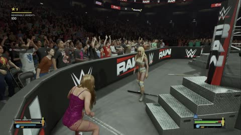 wwe 2k25 206 universe Sabrina Carpenter VS Natsupoi