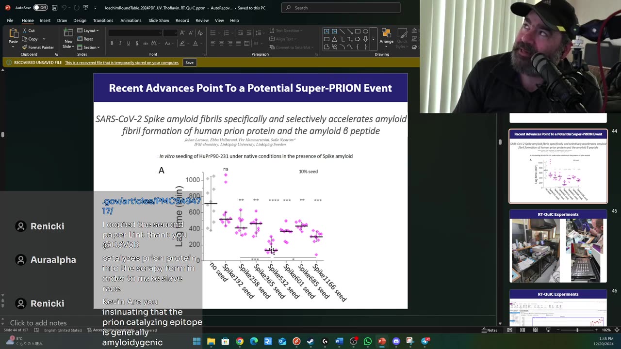 Hamster Long COVID & Fluorescent Microscopy, Checking Pfizer, Graphene, Vax Injured Blood