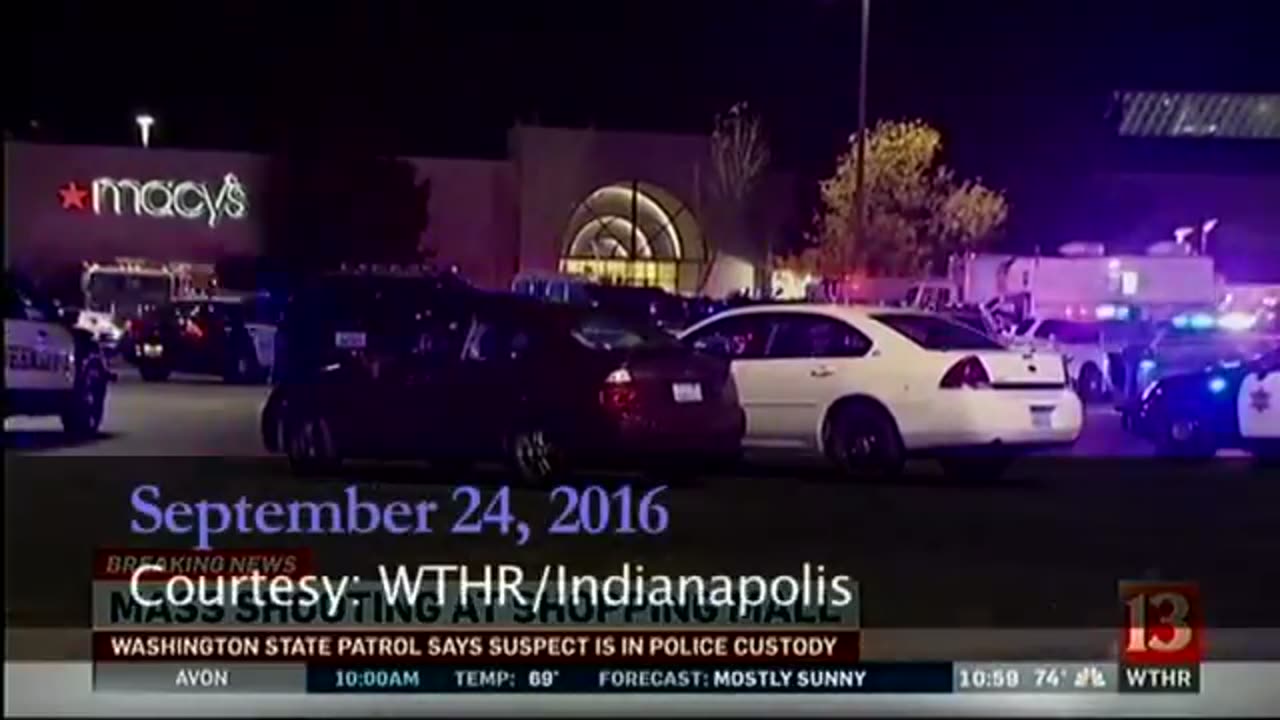 September 24, 2016 - Suspect in Washington State Mall Shooting is Apprehended