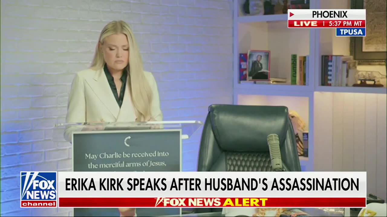 Erika Kirk Addresses Supporters For First Time Since Kirk's Assassination (PT 2)