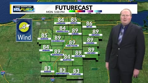 Patchy fog begins toasty but less humid Monday