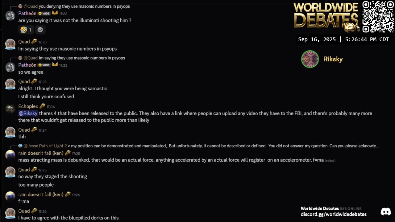 0071 WIDESTREAM - Worldwide Debates - YouTube/Twitch/Rumble