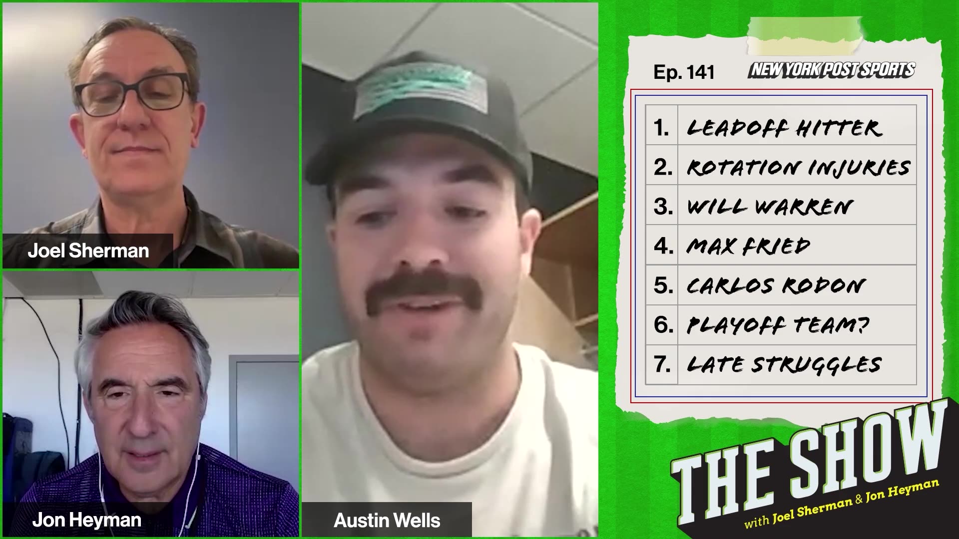 Austin Wells "didn't expect" to hit leadoff but thinks "it's pretty cool" | The Show