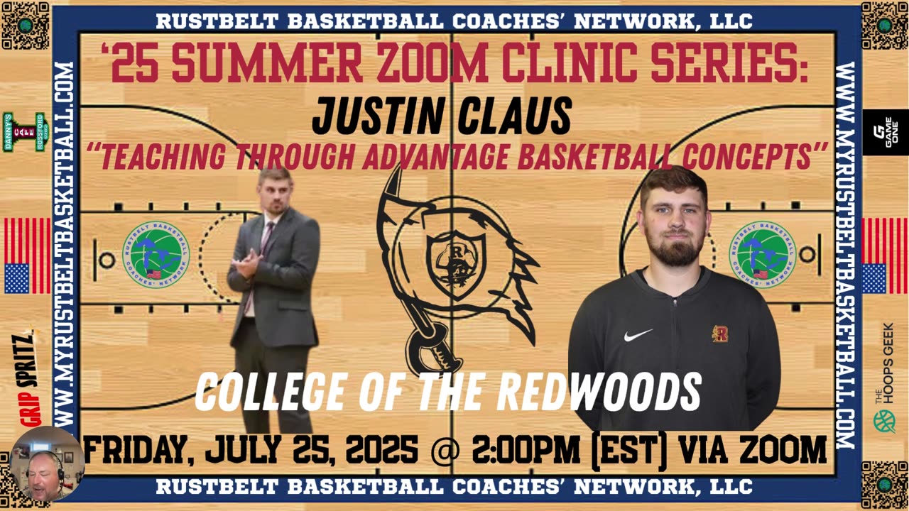 SUMMER ZOOM CLINIC SERIES: JUSTIN CLAUS, COLLEGE OF THE REDWOODS (CA)