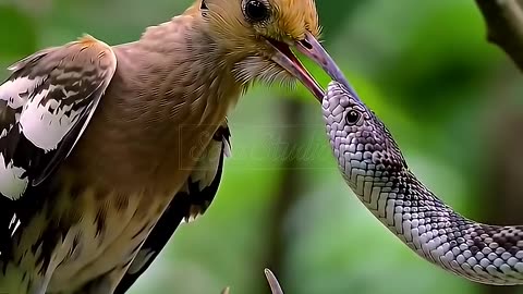 Snake vs Bird Fight