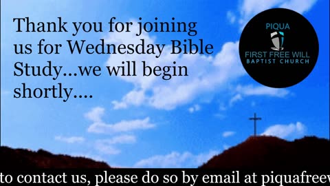 Wednesday Night Bible Study for June 18, 2025.
