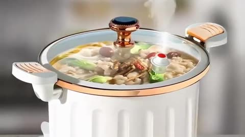 8L Enamel Micro Pressure Pot Korean Vacuum Non Stick Soup Pot Non Stick Soup Pot