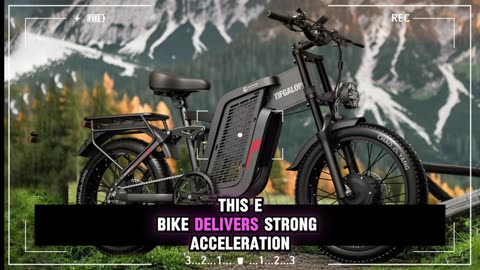 TIFGALOP F7 Electric Bike 1000W 52V 24Ah Battery 20-Inch Fat Tire All-Terrain Electric Bicycle