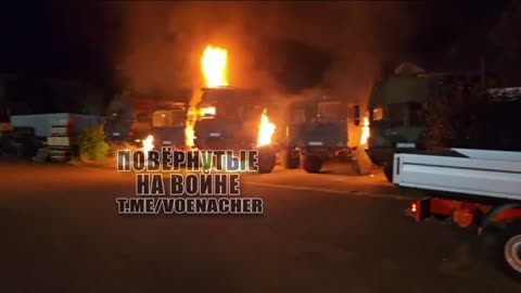 🔥🚛 Ukraine Russia War | Unknown Assailants Torch Rheinmetall Trucks in Erfurt | RCF