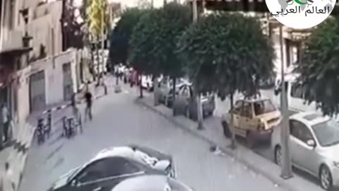 A video of the suicide bomber arriving at the church has been released.