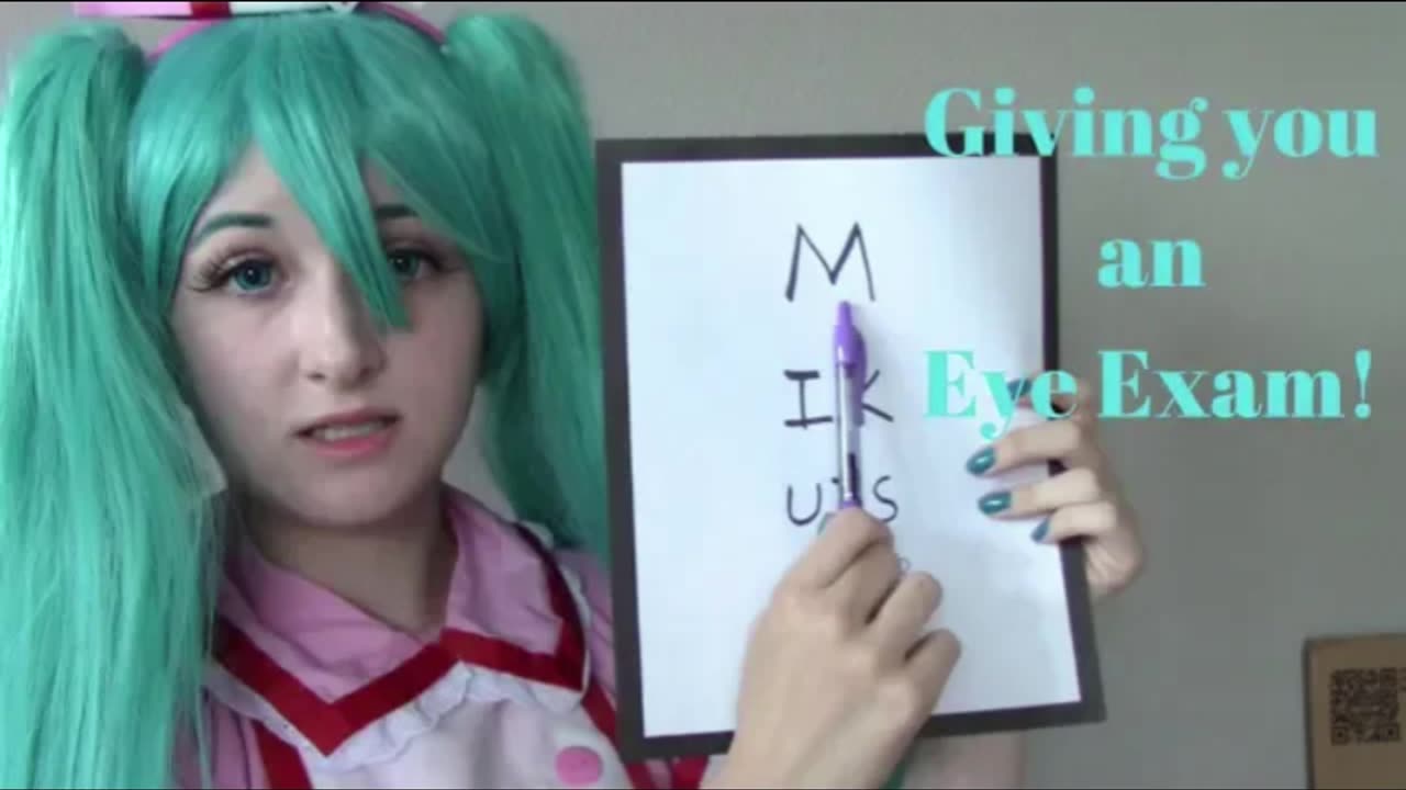 Hatsune Miku gives you an eye exam ASMR (reupload)