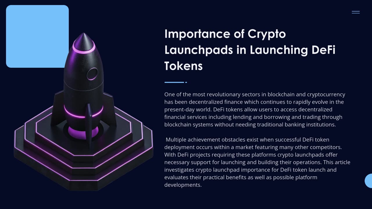 Important of Crypto Launchpad in Launching a DeFi Tokens