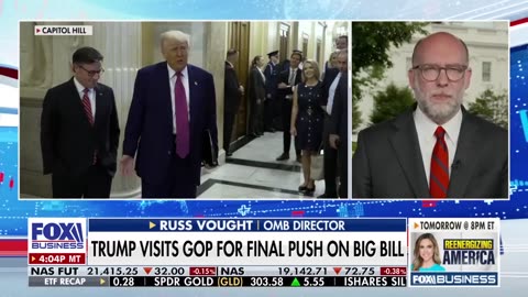 Russ Vought ‘very optimistic’ Trump’s ‘big, beautiful bill’ passes