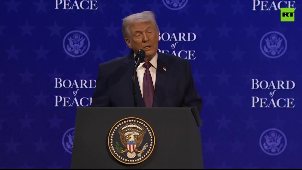 'Today the world is richer, safer and much more peaceful than it was a year ago' — Trump