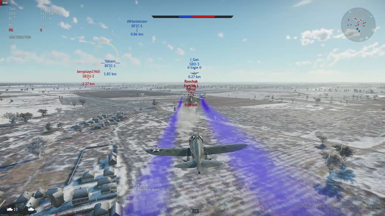 🎮War Thunder Dogfight: P-26B Shot Down🔥