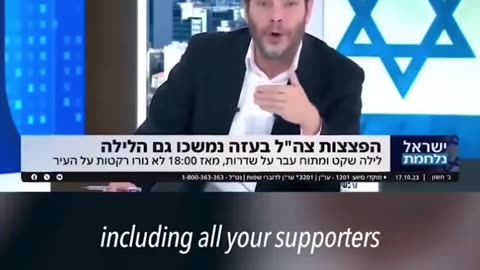 Jewish Media Goblin PROMISES to take the Whole World to War on Israeli National TV.