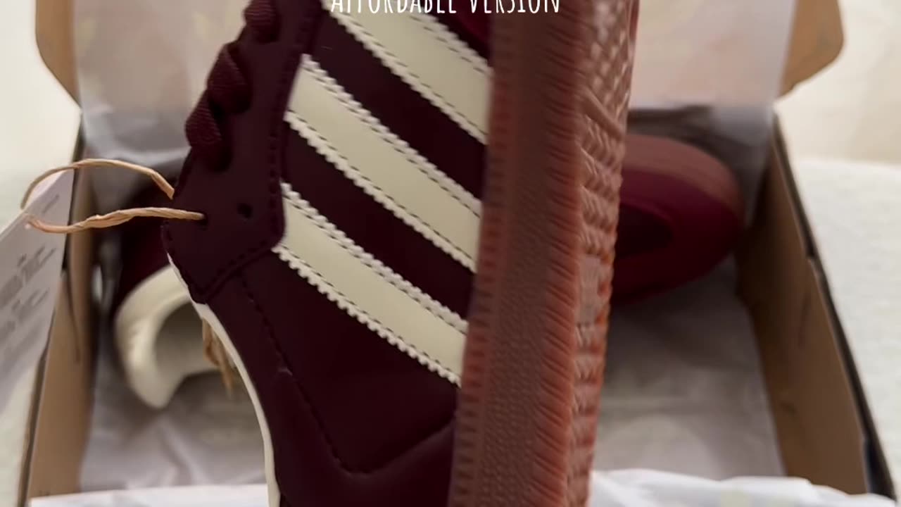 Adidas Samba Maroon Gold Metallic ⭐️