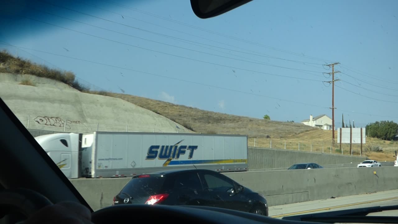 Stone wall on side of the road