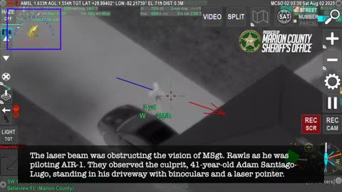 Man Arrested for Shining Laser at Sheriff’s Helicopter