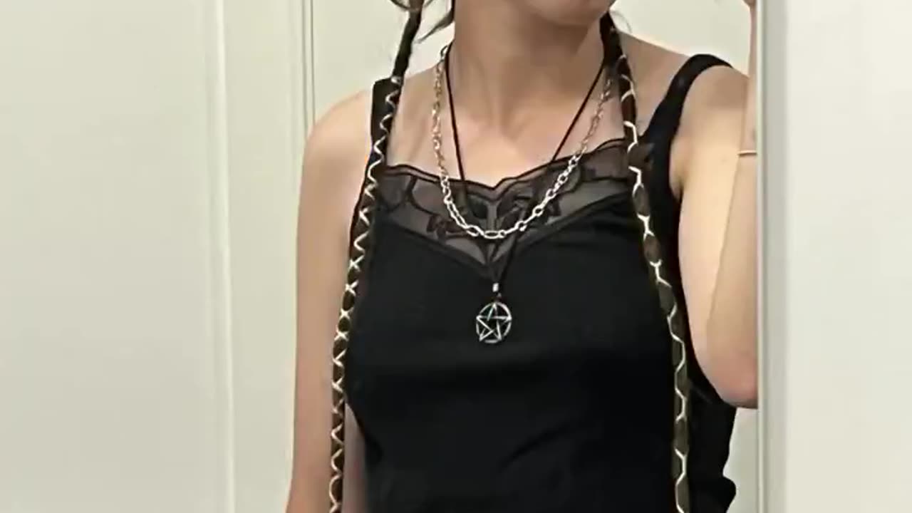 Woman shows before and after choosing to follow Jesus Christ