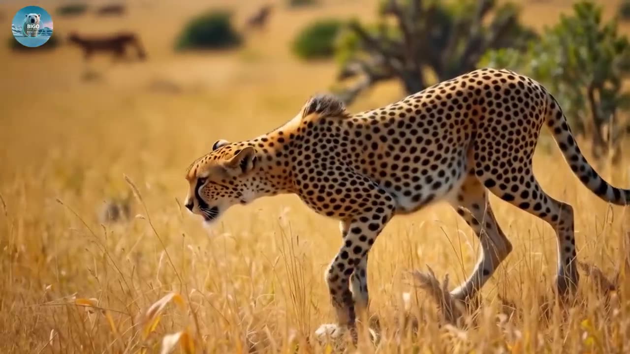 Amazingly, the baby was spared from the cheetah