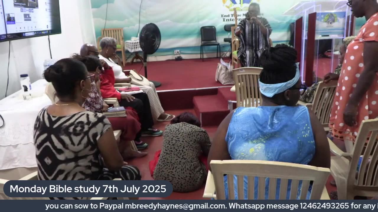 Monday Bible study 7th July 2025