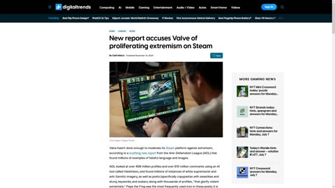 The Jewish War on Video Game Platforms and Noticers - ADL Pressures Valve and Steam