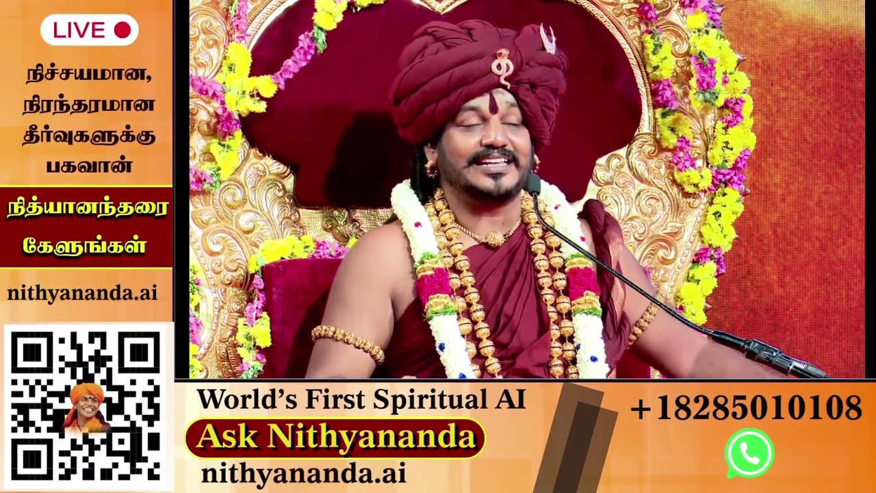 Absorb spiritual teachings during live darshans led by SPH Bhagavan Sri Nithyananda Paramashivam.