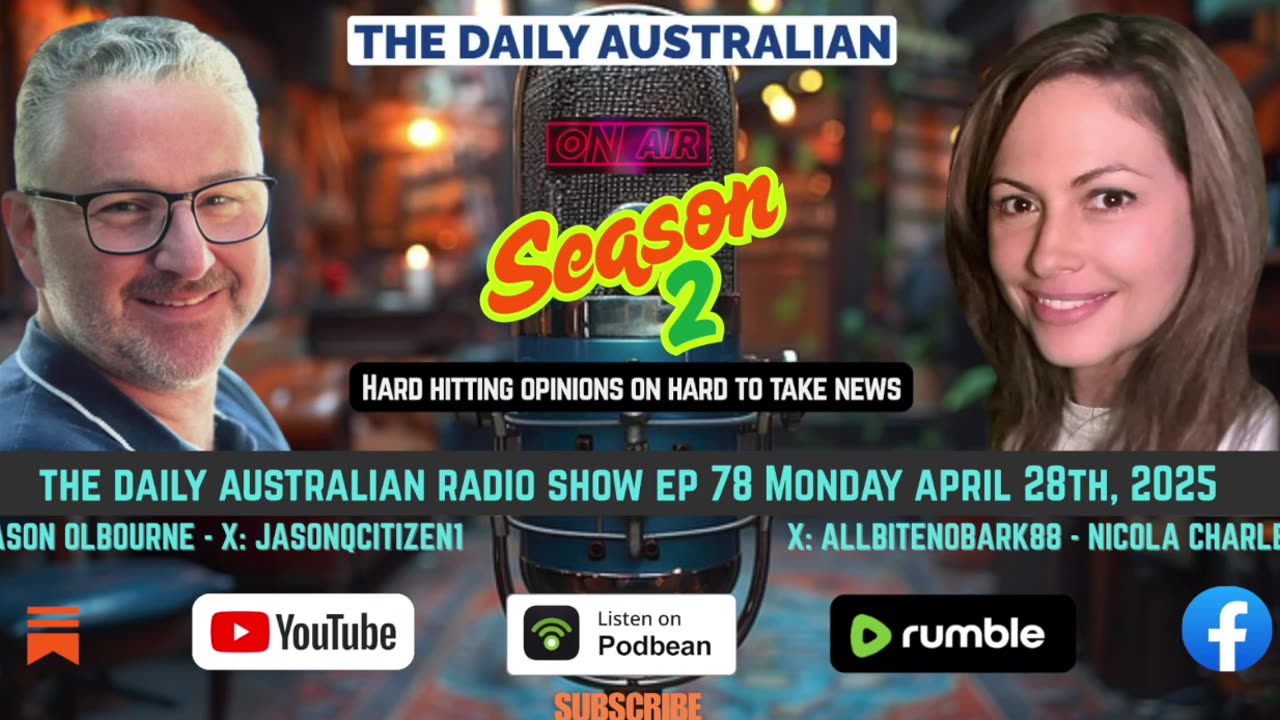 The Daily Australian Radio Show S2 Ep 78:Monday April 28th, 2025