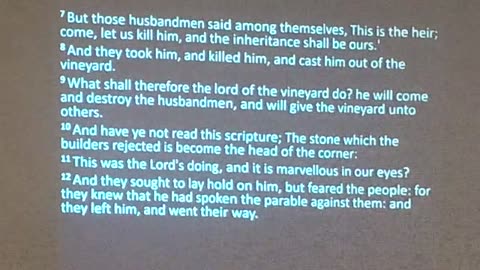 Lessons from the Gospel of Mark (Mark 12 part one) 2/15/26